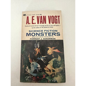 A.E. Van Vogt Monsters, Paperback Library 3rd Ed 1970, Ackerman Introduction VTG